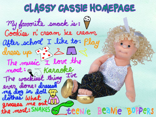 Classy Cassie - Ty Teenie Boppers