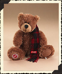 Bear in Coke Scarf - Boyd's Plush