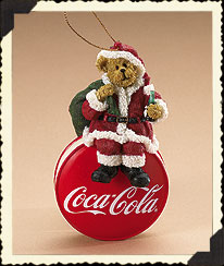 Coke ® Santa Ornament - Boyd's Resin