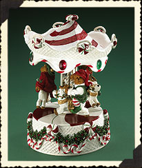 Elbert, Delbert & Fritz... Holiday Beary-Go-Round - Boyd's Resin