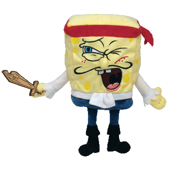 Captain SpongeBob - Ty Beanie Babies