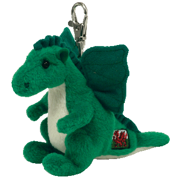 Dewi Y Ddraig Key Clip - Ty Beanie Babies