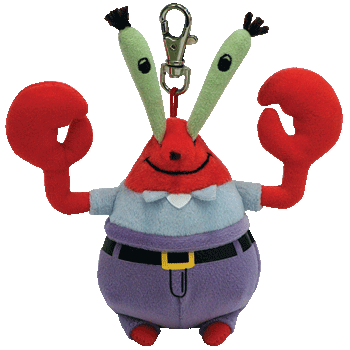 Mr. Krabs Key Clip - Ty Beanie Babies
