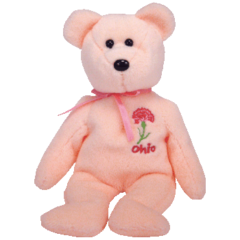 Ohio Scarlet Carnation - Ty Beanie Babies