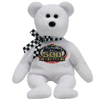 Racing Gold (White) - Ty Beanie Babies