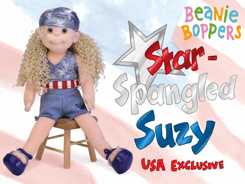 Star-Spangled Suzy - Ty Beanie Boppers