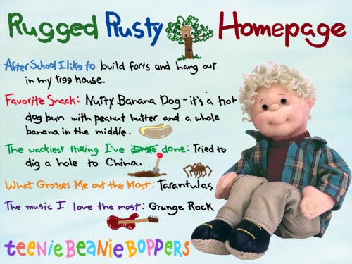 Rugged Rusty - Ty Teenie Boppers
