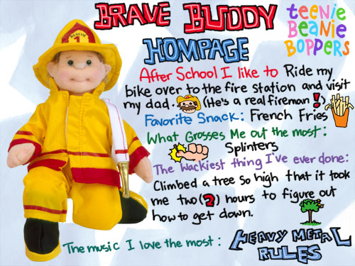 Brave Buddy - Ty Teenie Boppers