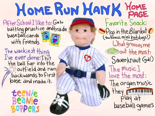Homerun Hank - Ty Teenie Boppers