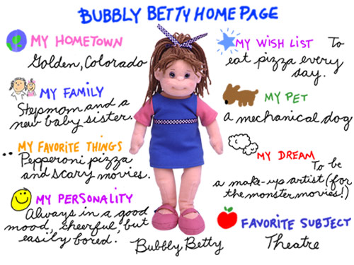 Bubbly Betty - Ty Beanie Boppers